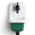 Lavaman i pavarur i banjës në qeramikë të bardhë dhe me ngjyra 26 cm - Jordan Viadurini