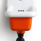 Lavaman i pavarur i banjës në qeramikë të bardhë dhe me ngjyra 26 cm - Jordan Viadurini