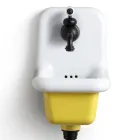 Lavaman i pavarur i banjës në qeramikë të bardhë dhe me ngjyra 26 cm - Jordan Viadurini