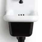 Lavaman i pavarur i banjës në qeramikë të bardhë dhe me ngjyra 26 cm - Jordan Viadurini