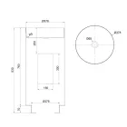 Lavaman me dizajn të pavarur nga çelik inox me veshje të ndryshme - Jasemini Viadurini