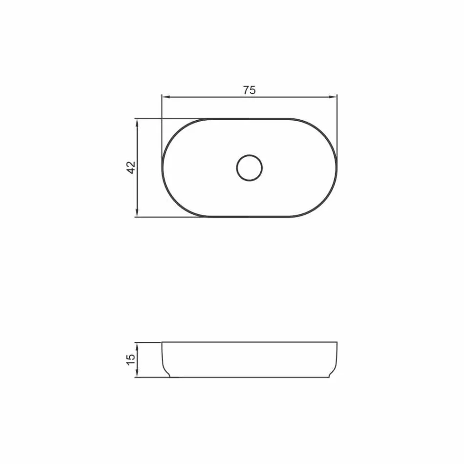 Dizenjoni lavamanet ovale të pavarur të bëra në Itali Dalmine Big Viadurini