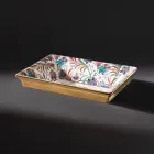 Lavaman me argjilë zjarri i derdhur me dorë me dekorime shumëngjyrësh Prodhuar në Itali - Aulente Viadurini