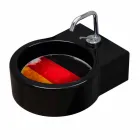 Lavaman / pezullim qeramik i zi me këmbë falas në Itali Tor Viadurini