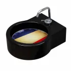 Lavaman / pezullim qeramik i zi me këmbë falas në Itali Tor Viadurini