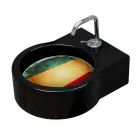 Lavaman / pezullim qeramik i zi me këmbë falas në Itali Tor Viadurini