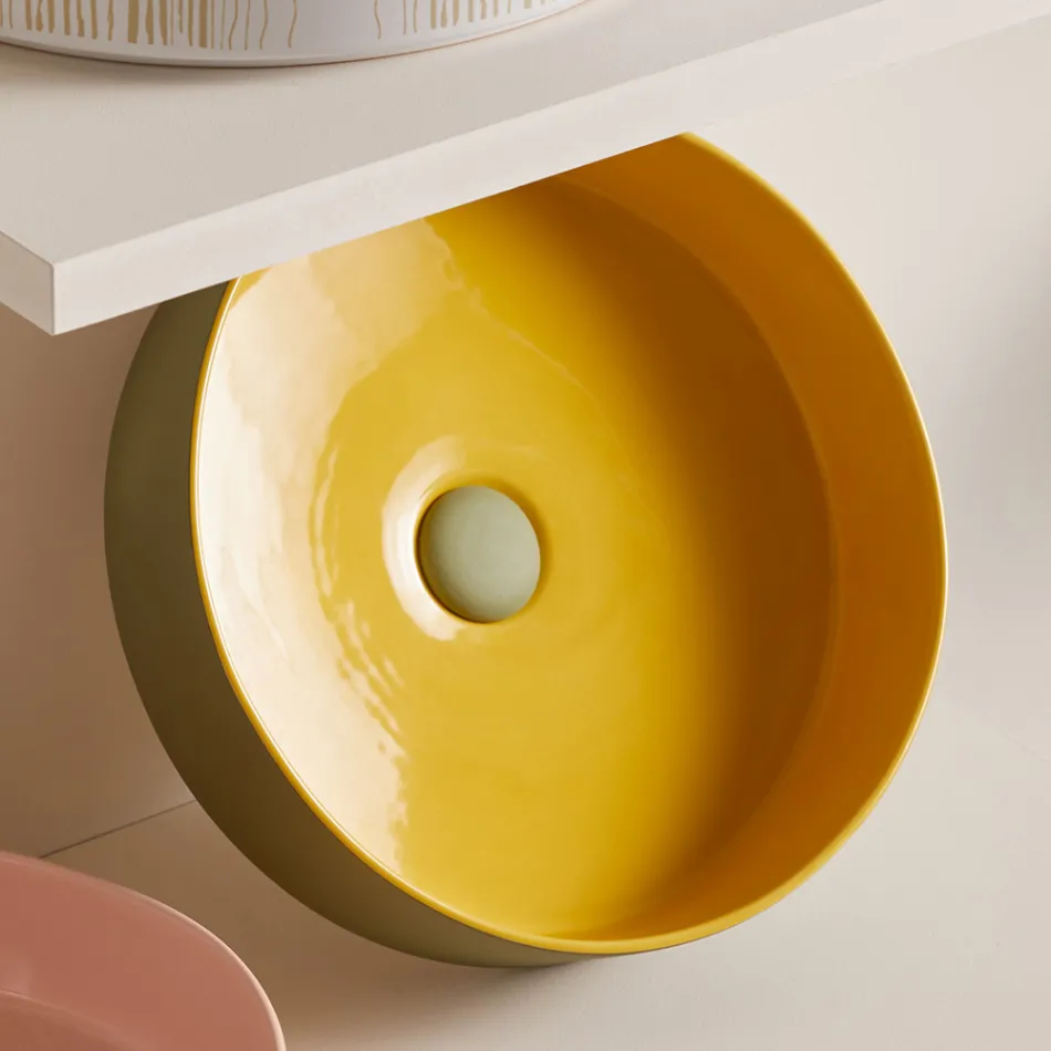 Lavaman me gresi porcelani me perpunime te ndryshme Made in Italy - Zarf Viadurini