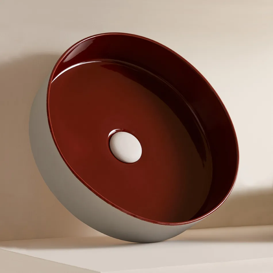 Lavaman prej guri porcelani me perpunime te ndryshme Made in Italy - Zarf Viadurini