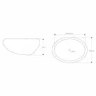 Lavaman i countertop i punuar me dorë në Pietra di Fiume - Aurea Viadurini