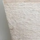 Lavaman në gur natyral me kolonë Robin, copë e vetme e bardhë Viadurini