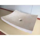 Lavaman në gur natyral të Dizajnit të bardhë Dashuria, copë unike Viadurini