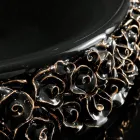 Lavaman porcelani me petale të aplikuara me dorë Prodhuar në Itali - Amarone Viadurini