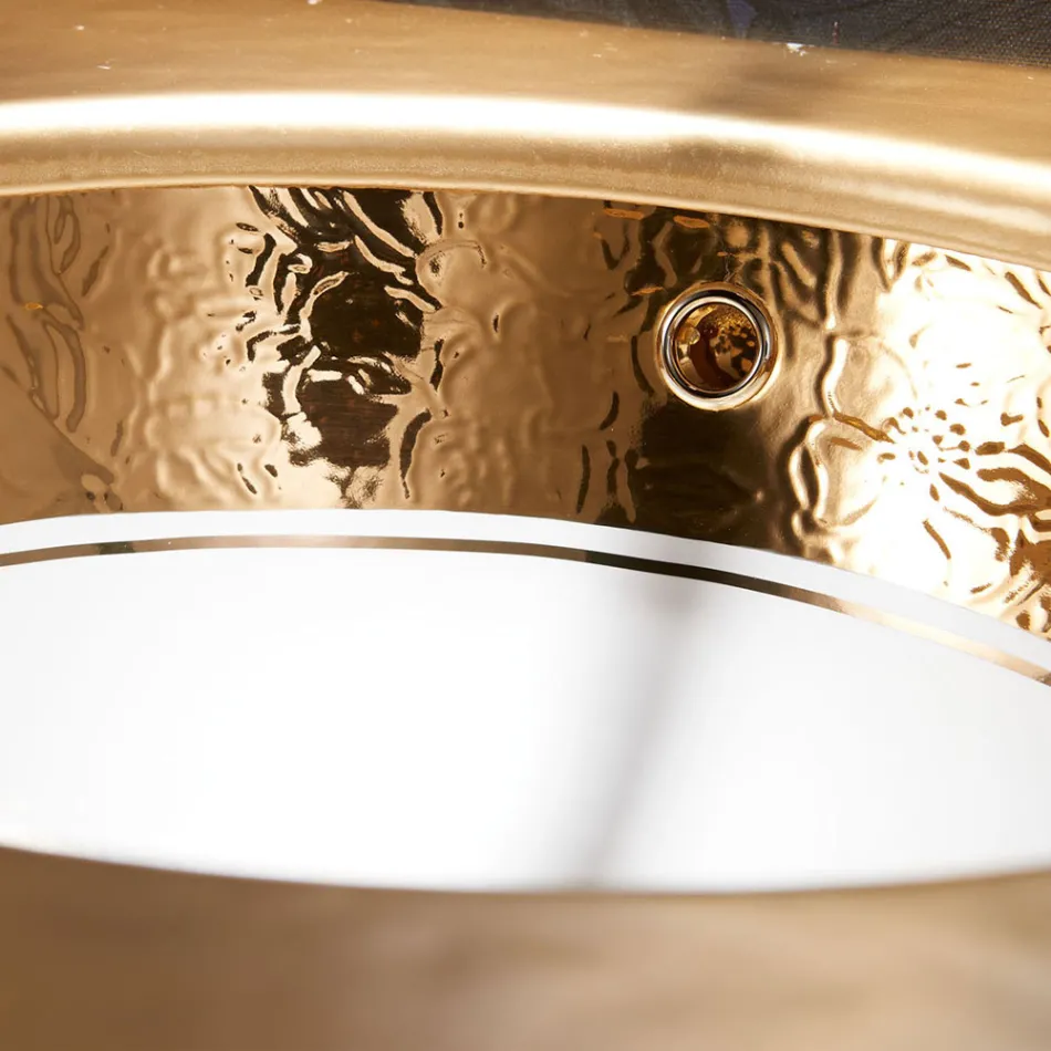 Lavaman i integruar në Fire Clay me brez në përfundime të ndryshme Prodhuar në Itali - Erioli Viadurini