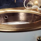 Lavaman i integruar në Fire Clay me brez në përfundime të ndryshme Prodhuar në Itali - Erioli Viadurini