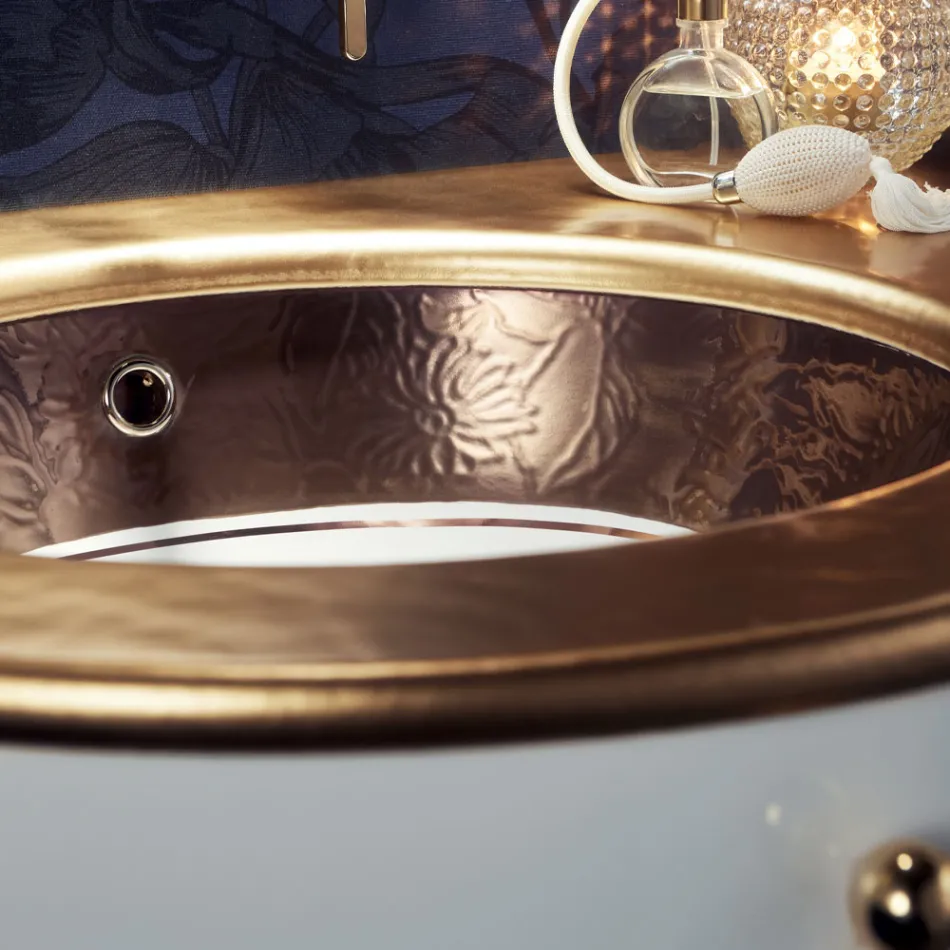 Lavaman i integruar në Fire Clay me brez në përfundime të ndryshme Prodhuar në Itali - Erioli Viadurini