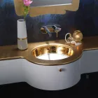 Lavaman i integruar në Fire Clay me brez në përfundime të ndryshme Prodhuar në Itali - Erioli Viadurini