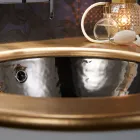 Lavaman i integruar në balte zjarri me 3 finitura Prodhuar në Itali - Erioli Viadurini