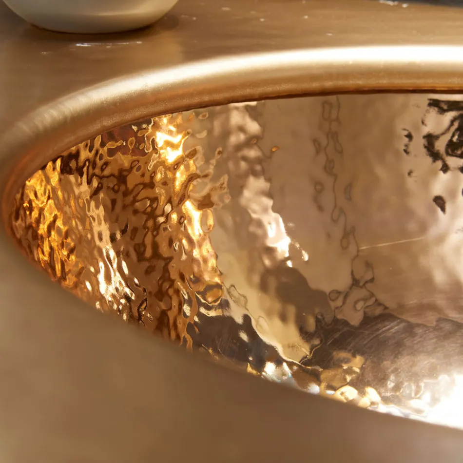 Lavaman i integruar në balte zjarri me 3 finitura Prodhuar në Itali - Erioli Viadurini