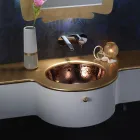 Lavaman i integruar në balte zjarri me 3 finitura Prodhuar në Itali - Erioli Viadurini