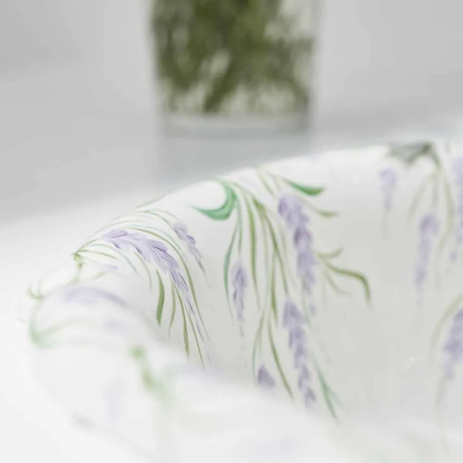 Lavaman i rrumbullakët në porcelan klasik i punuar me dorë në Itali, Santiago Viadurini