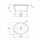 Lavaman i rrumbullakët në porcelan klasik i punuar me dorë në Itali, Santiago Viadurini
