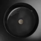 Lavaman banaku i zi luksoz në argjilë me ngjyra Prodhuar në Itali - Tatiana Viadurini