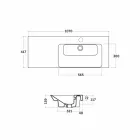Pellgje e reçeluar e countertopit modern, në Maida Qeramike Viadurini