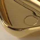 Lavaman banak modern në qeramikë ari i prodhuar në Itali Sofje Viadurini