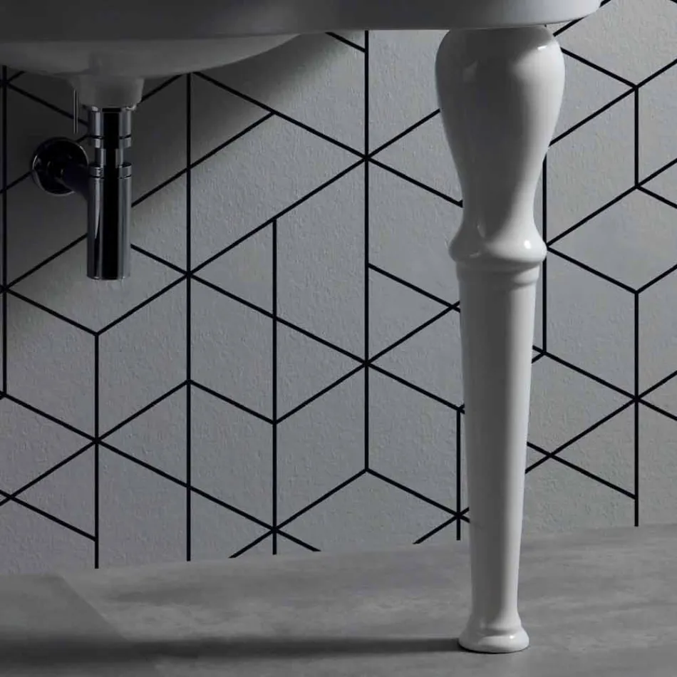 Larje muri moderne me ose pa këmbë, L90 cm në Avise Qeramike Viadurini