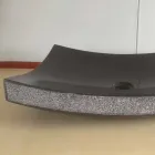 Larje banjo e zezë në gur natyral Dashuri, copë unike Viadurini