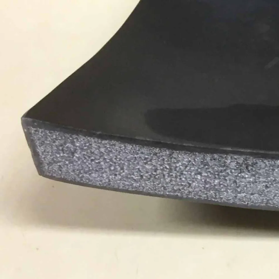 Larje banjo e zezë në gur natyral Dashuri, copë unike Viadurini