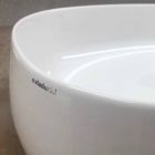 Countertop ovale Washbasin L 50 cm në Qeramikë Made in Italy - Cordino Viadurini