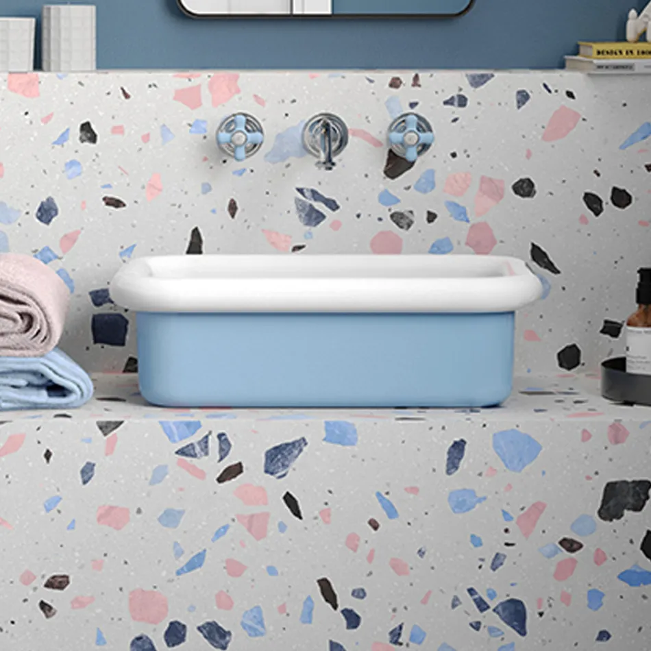 Lavaman drejtkëndëshe qeramike countertop - Holly Viadurini