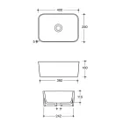 Lavaman i prodhuar nga qeramika e disponueshme në ngjyra të ndryshme Made in Italy - Shporta Viadurini