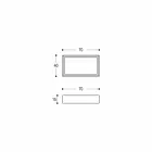 Lavaman Countertop drejtkëndëshe dhe moderne në gurin e dizajnit - Farartlav3 Viadurini