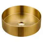 Lavaman me tavan të rrumbullakët nga çelik inox në përfundime të ndryshme - Fiordaliso Viadurini