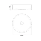 Lavaman me tavan të rrumbullakët nga çelik inox në përfundime të ndryshme - Fiordaliso Viadurini