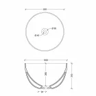 Mbajtës i rrumbullakët i countertop-it me qeramikë të bardhë ose me ngjyra qeramike Star Viadurini