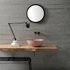 Lavaman banaku i rrumbullakët në qeramikë me ngjyrë L 40 cm - Chicco Viadurini