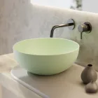 Lavaman banaku i rrumbullakët në qeramikë me ngjyrë L 40 cm - Chicco Viadurini