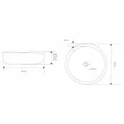 Lavaman Countertop Modern në Dru tik Natyror të Lëmuar - Zino Viadurini