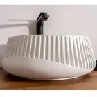 Lavaman banaku i rrumbullakët i bërë nga çimento dhe rrëshirë - Ibisco Viadurini