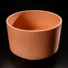 Lavaman banaku i rrumbullakët i bërë nga Terrazzo Portokalli Mali - Azalea Viadurini