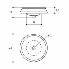 Dizenjoni lavaman gjysmë të prerë në argjilë të punuar me dorë në Itali, Manilo Viadurini