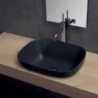 Washbasin gjysëm të prerë në Qeramikë të Bardhë ose me Ngjyra nga Trabia Design Viadurini