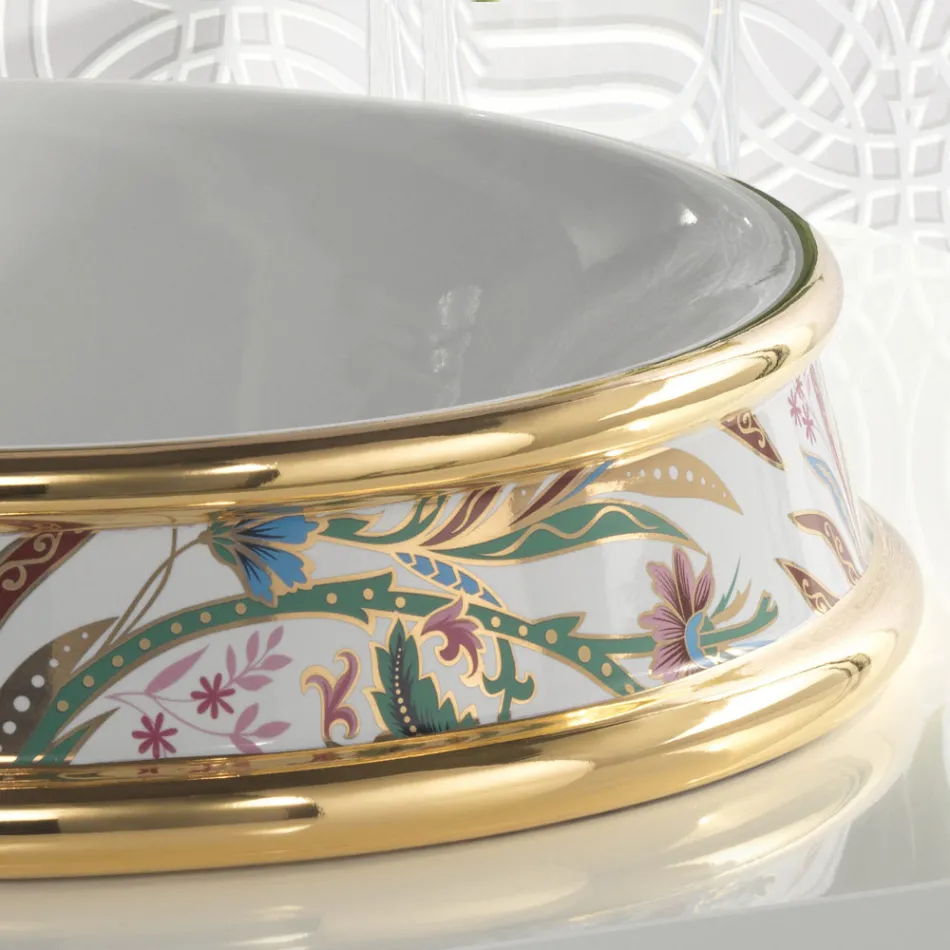 Lavaman gjysmë i zhytur në përfundime të ndryshme në argjilë zjarri Prodhuar në Itali - Erasmo Viadurini