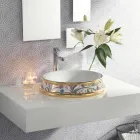 Lavaman gjysmë i zhytur në përfundime të ndryshme në argjilë zjarri Prodhuar në Itali - Erasmo Viadurini