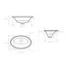 Lavaman gjysmë i futur në balte zjarri me peizazh nga Deruta Made in Italy - Principe Viadurini