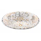 Lavaman gjysmë i zhytur në balte zjarri me spirale të artë Prodhuar në Itali - Principe Viadurini