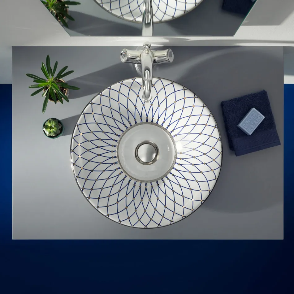 Lavaman gjysëm i zhytur në argjilë zjarri në përfundime të ndryshme Prodhuar në Itali - Capatosta Viadurini